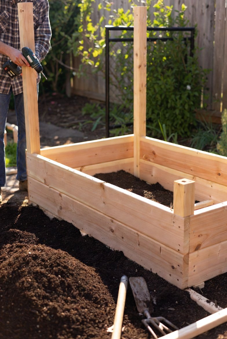 Classic Wood-Frame Raised Bed