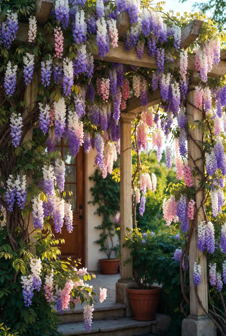 Vertical Flower Gardens on Trellises or Arbors