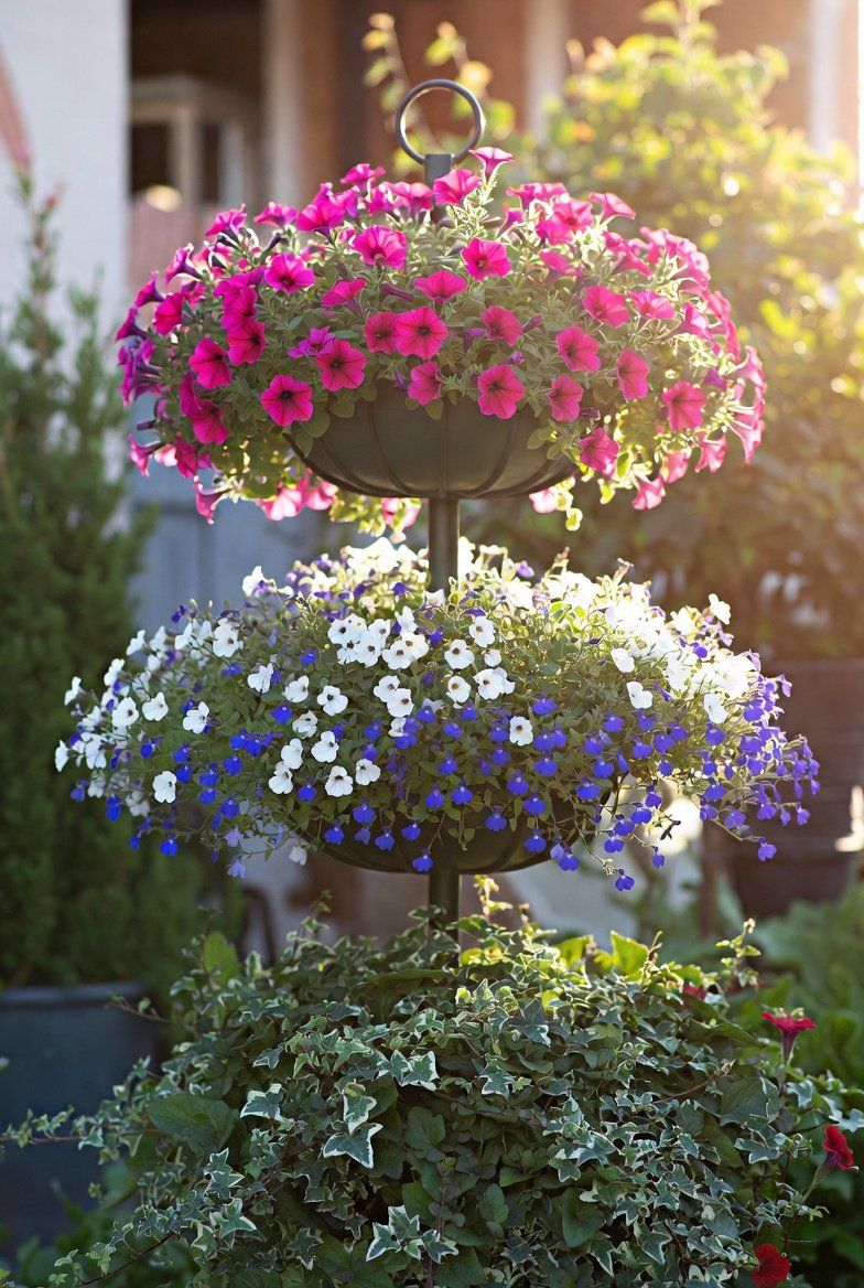  Start a Tiered Planter for Small-Space Color