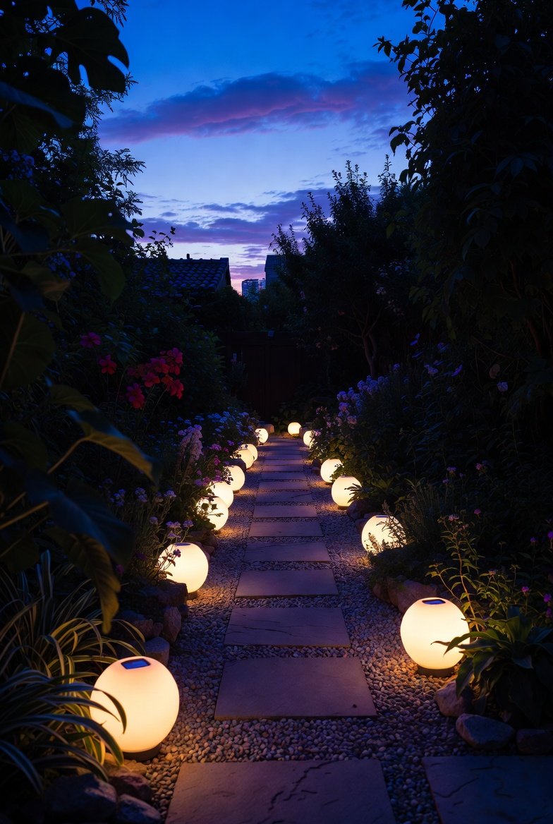 Add Solar Lights for Evening Ambiance