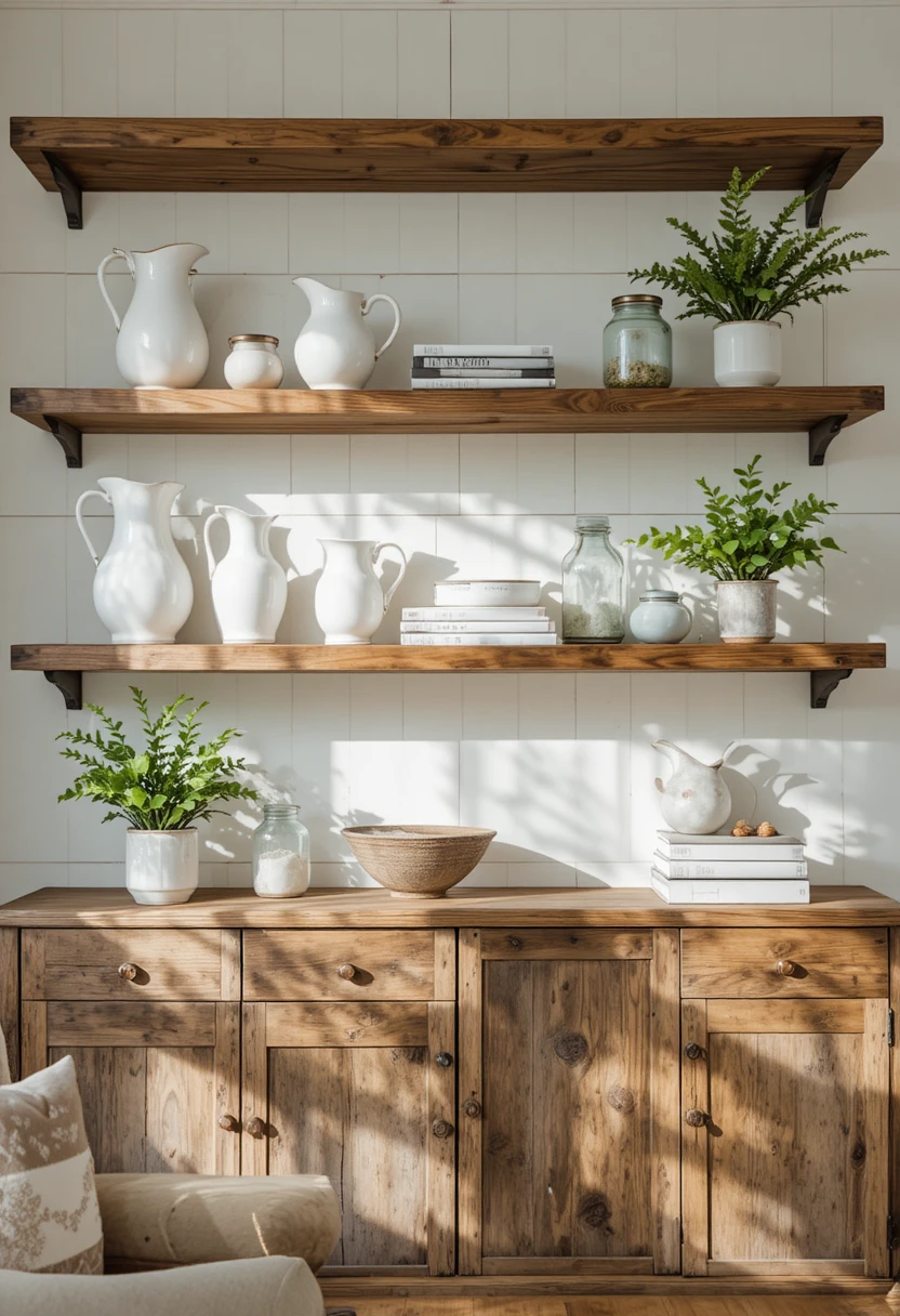 Style Open Shelving With a Curated Collection
