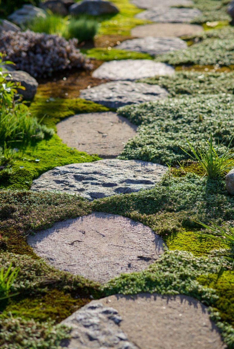 Tuck Low Growing Plants Between Stones