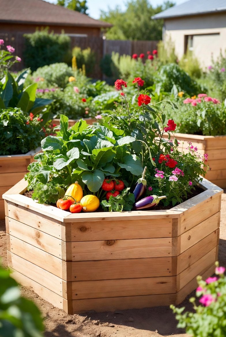 Octagon or Curved Raised Bed