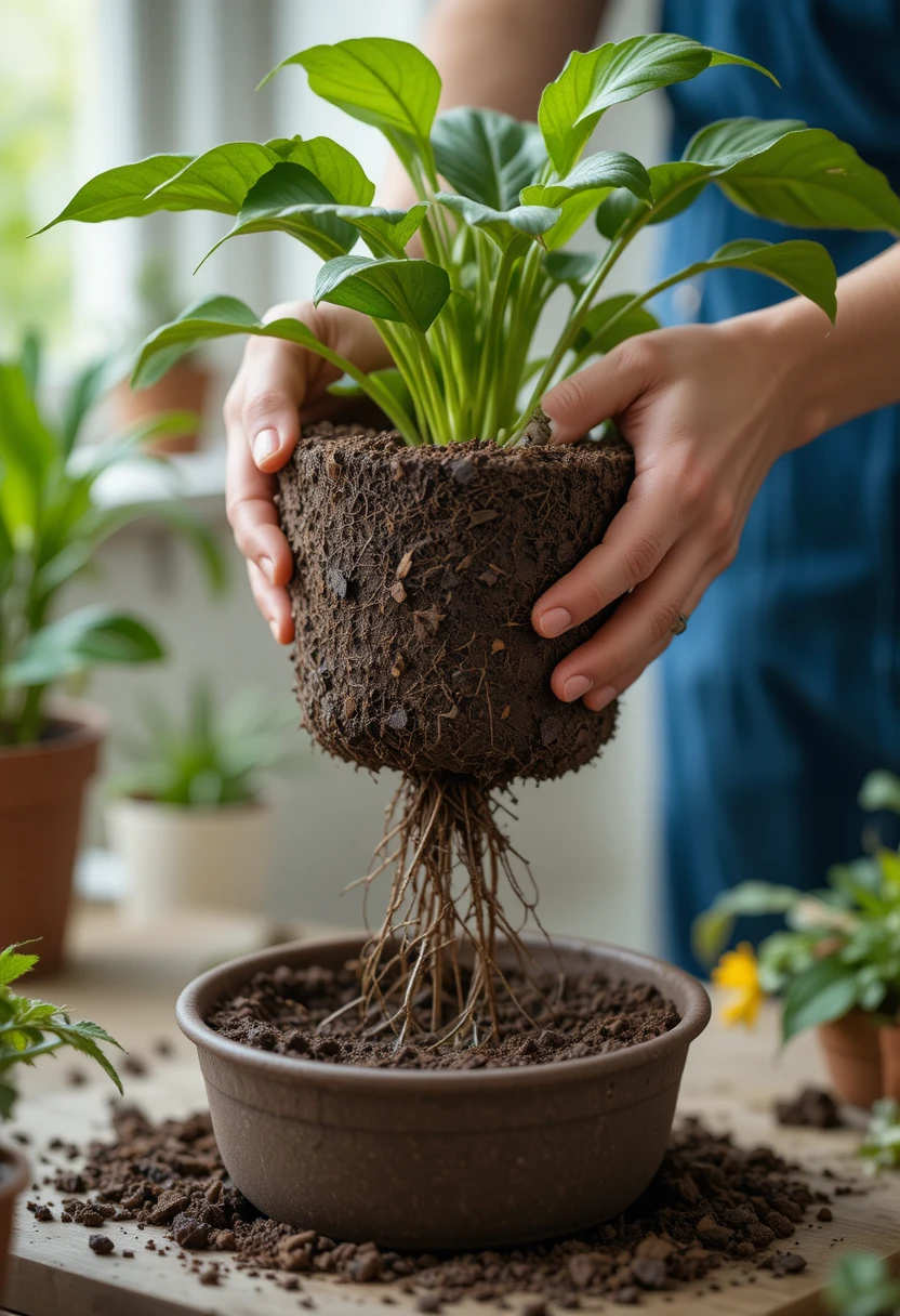 Compacted or Depleted Potting Soil