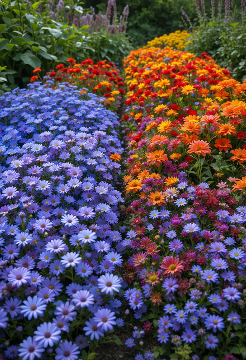 Group Plants by Warm and Cool Color Zones