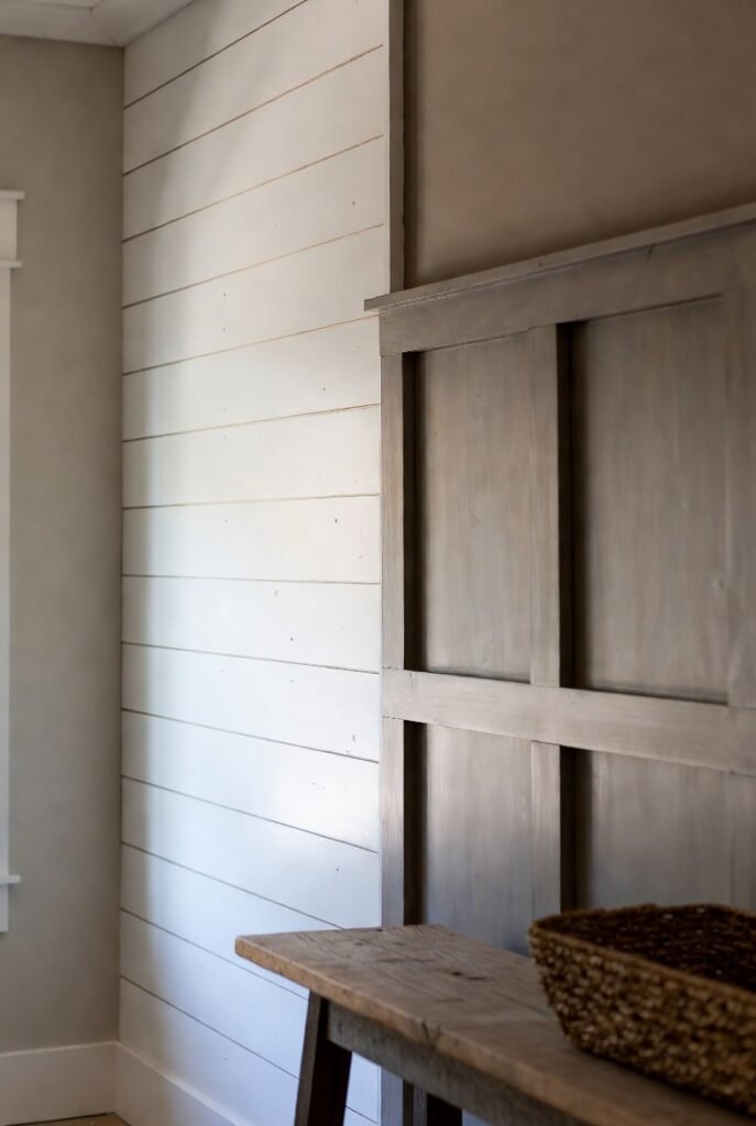 2. Add Shiplap or Board-and-Batten Detailing