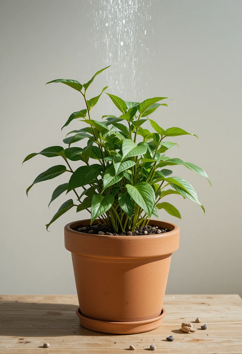 Water the Plant a Couple of Days Beforehand