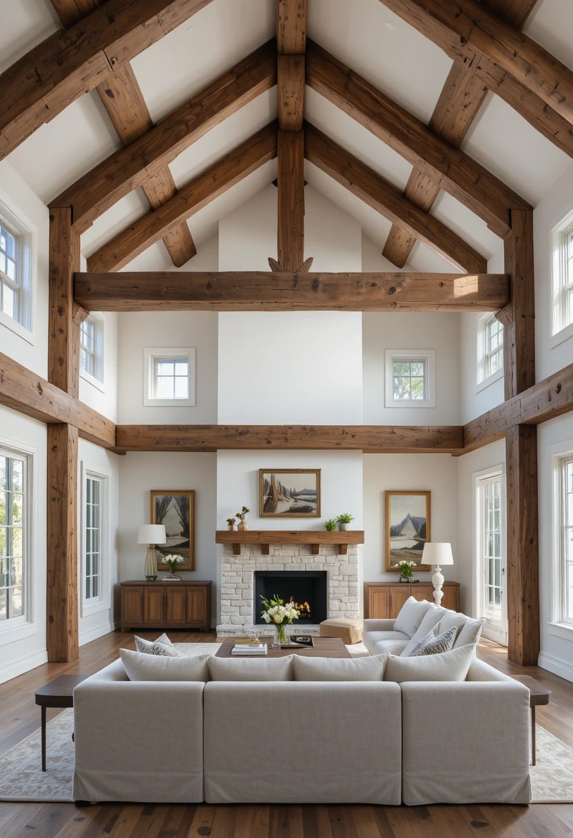 Let Exposed Wood Beams Do the Talking