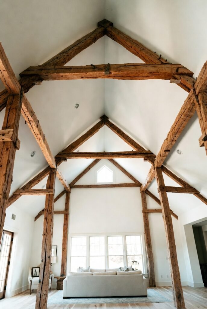 3. Let Exposed Wood Beams Do the Talking