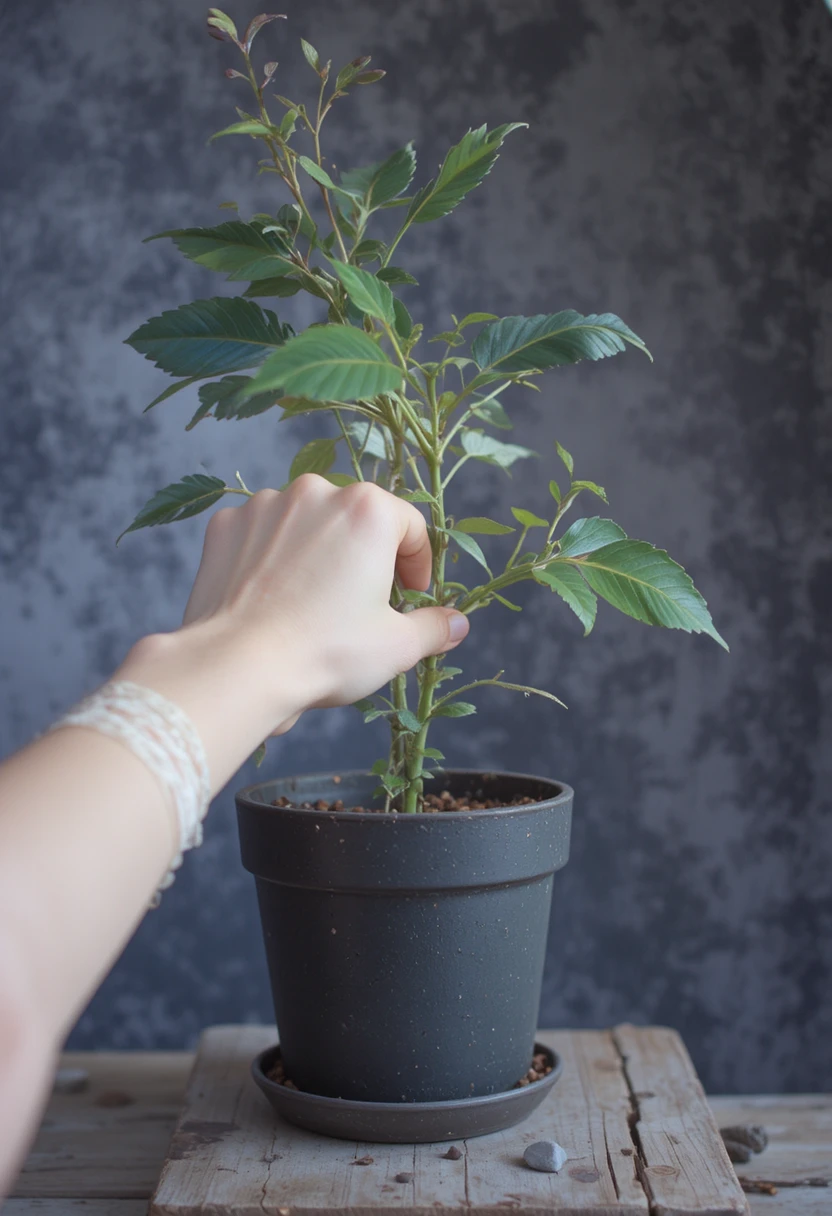 Remove the Plant Gently From Its Current Pot