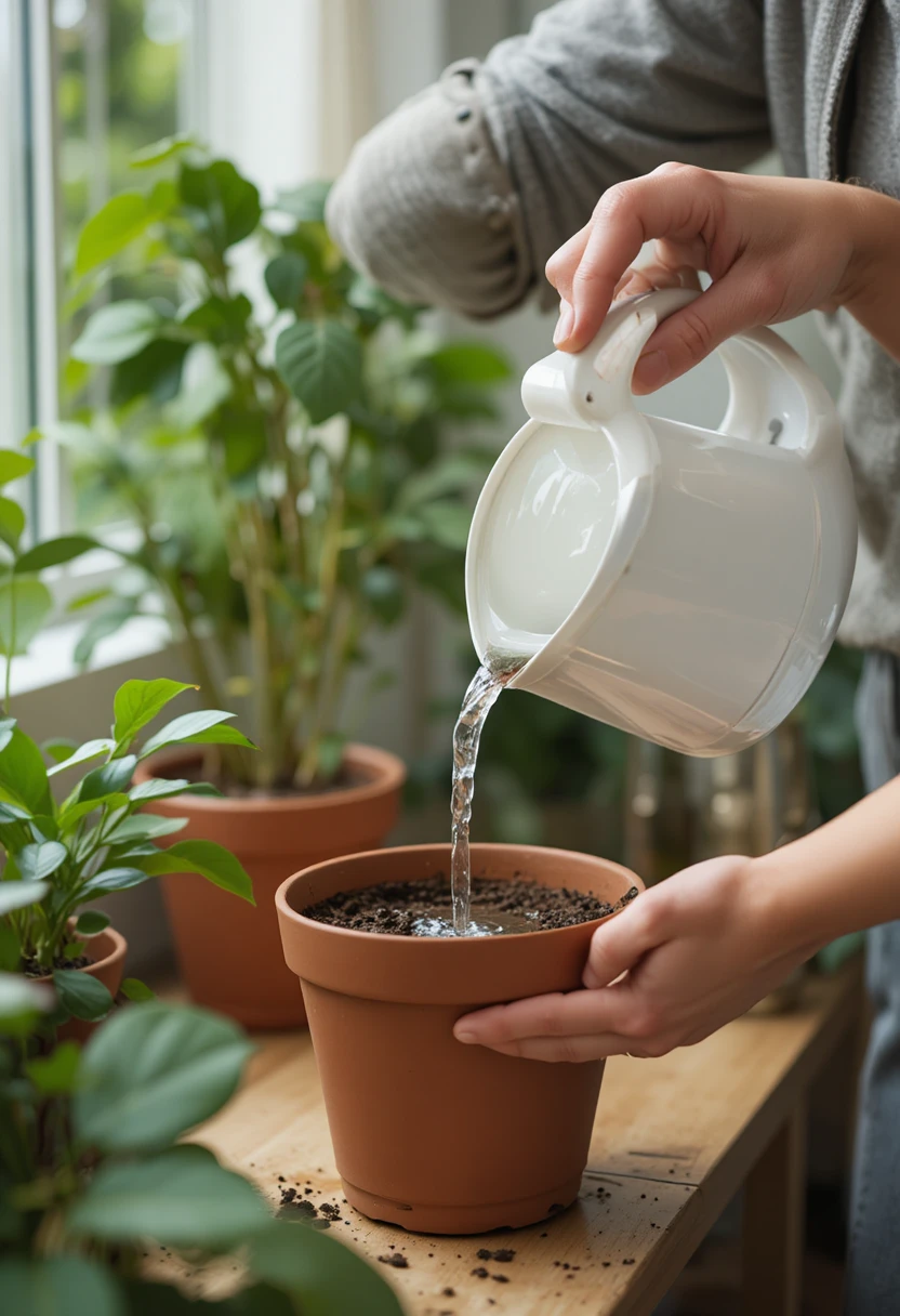 Empty the Saucer After Watering