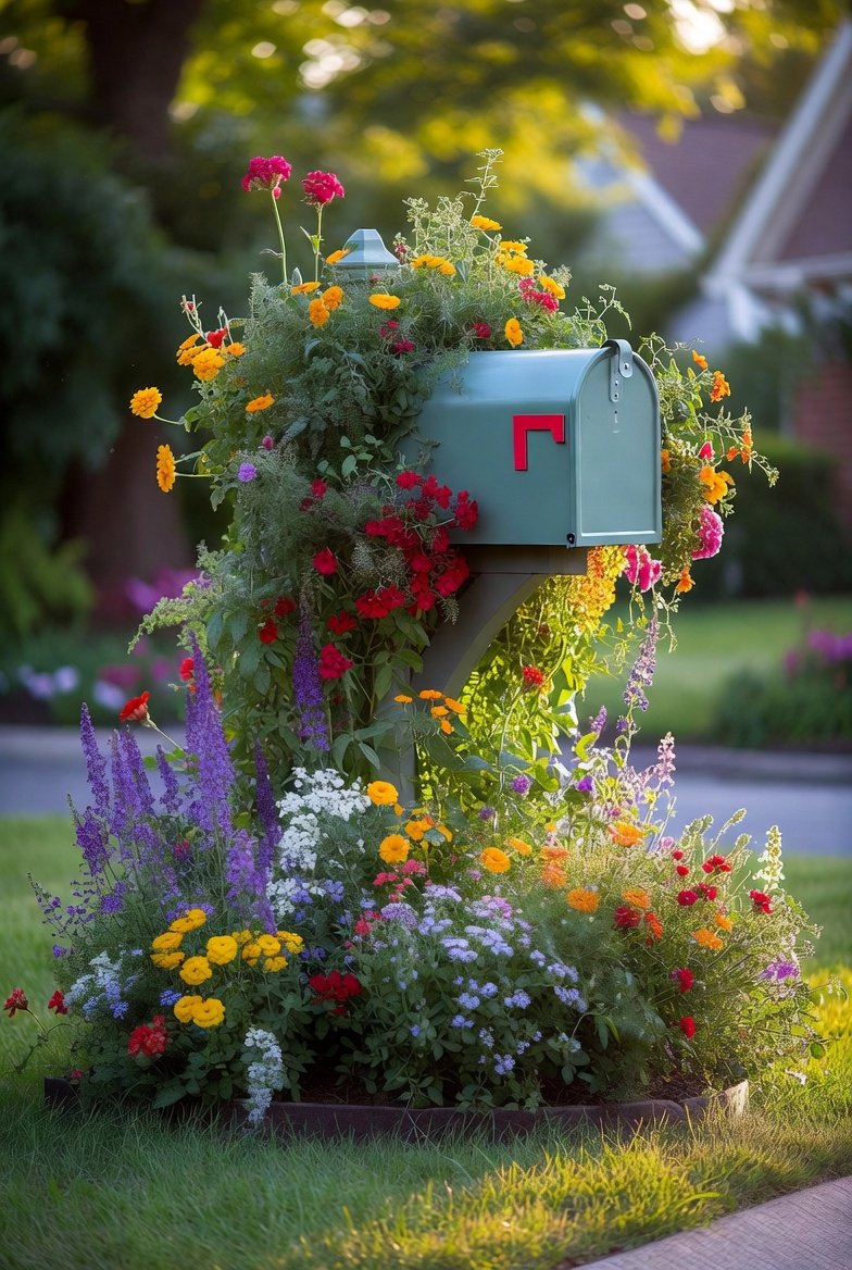 A Statement Mailbox Garden