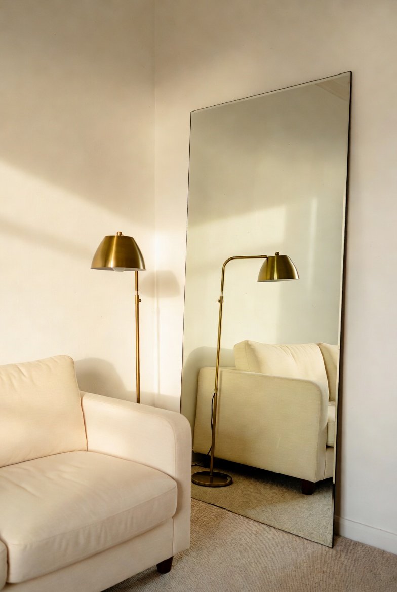 Use Mirrors to Visually Double the Space