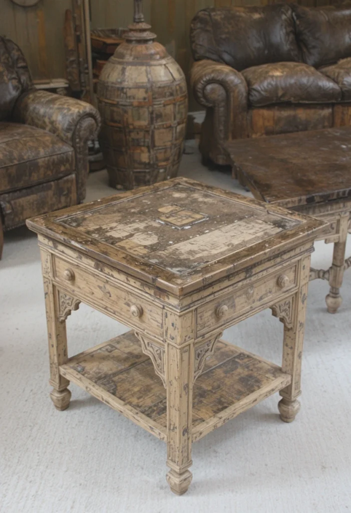 Distressed or Leather Furniture