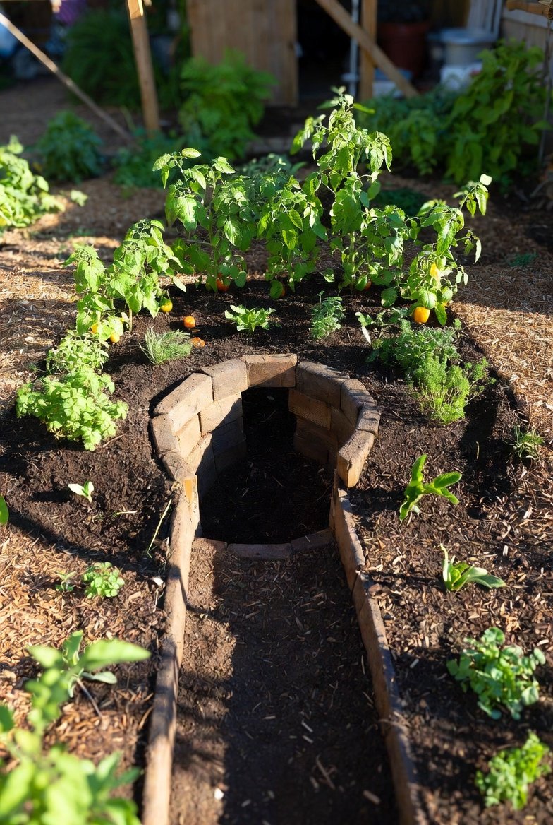 Keyhole-Style Circular Bed