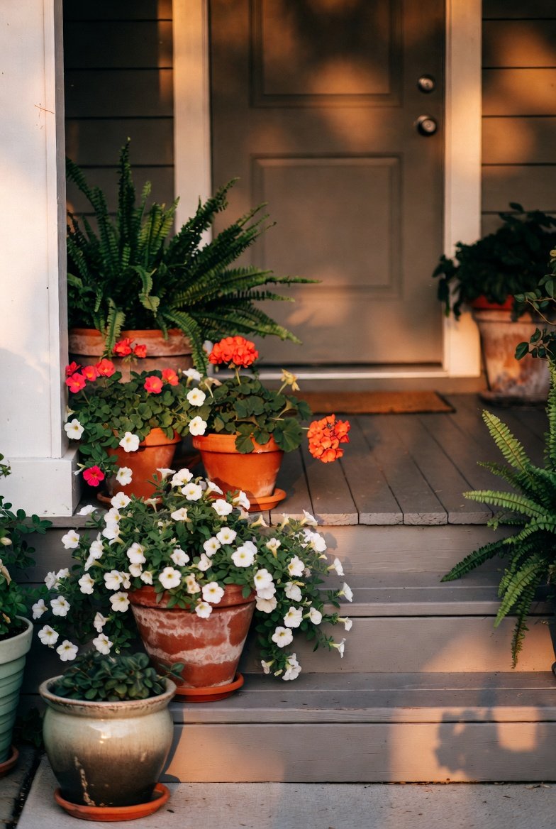Porch and Entryway Container Gardens