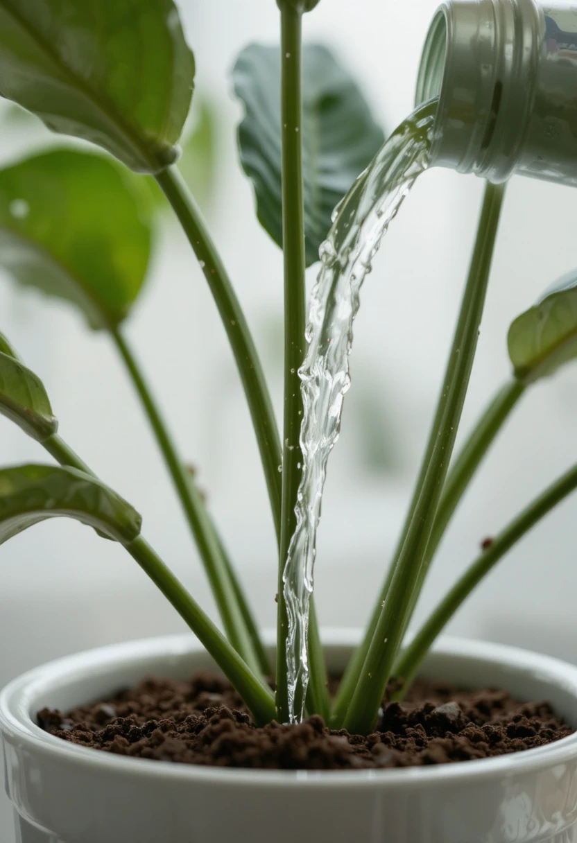 Water at the Soil Level, Not on the Leaves