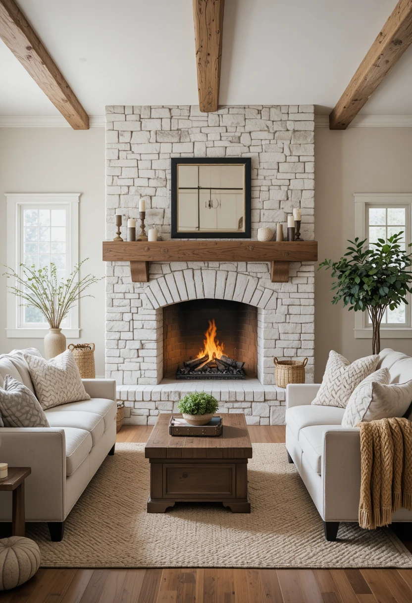Make the Fireplace the Heart of the Room