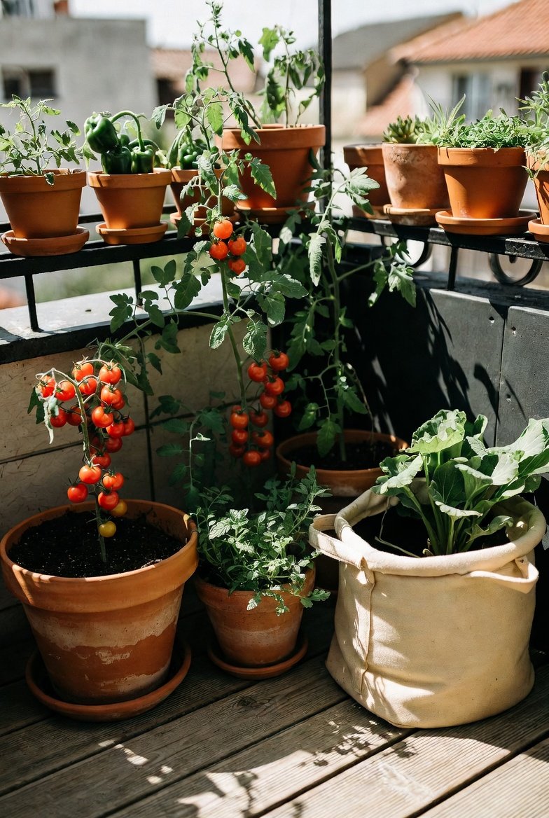 Container-Only Layout for Patios and Balconies