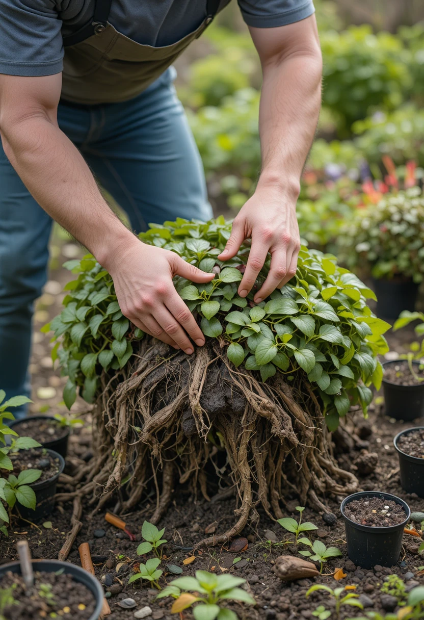 Divide and Transplant Overgrown Perennials