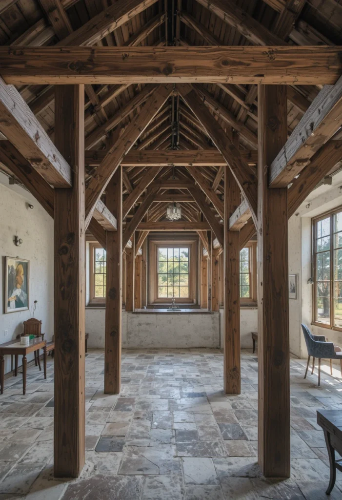  Exposed Wood Beams