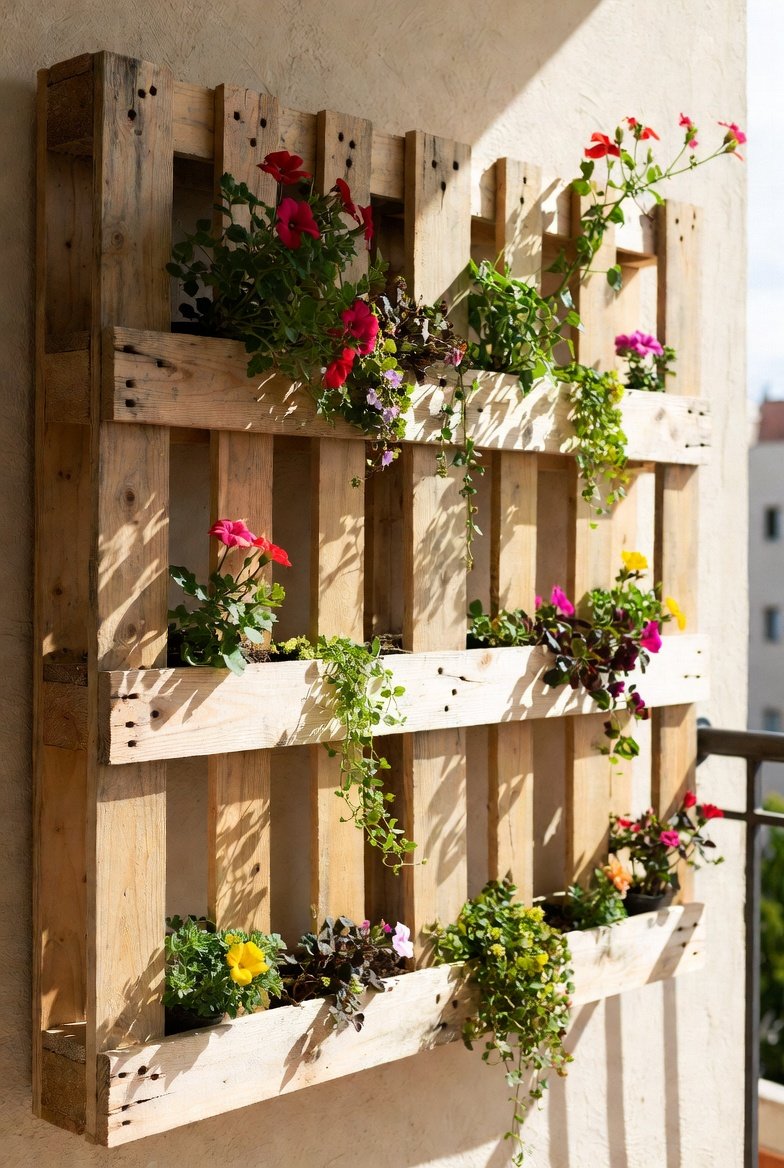 Build a DIY Vertical Pallet Planter
