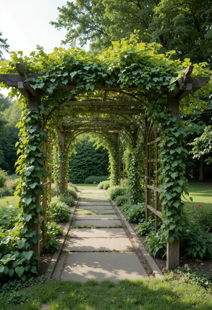 Arbor With Climbing Vines