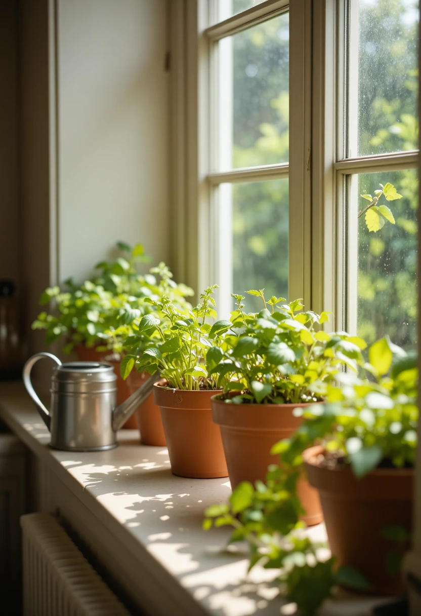 The Classic Windowsill Herb Garden