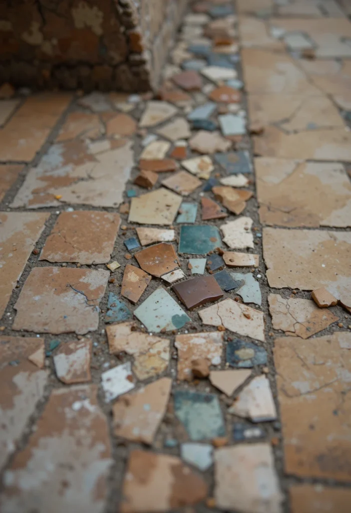 Broken Tile or Mosaic Edging