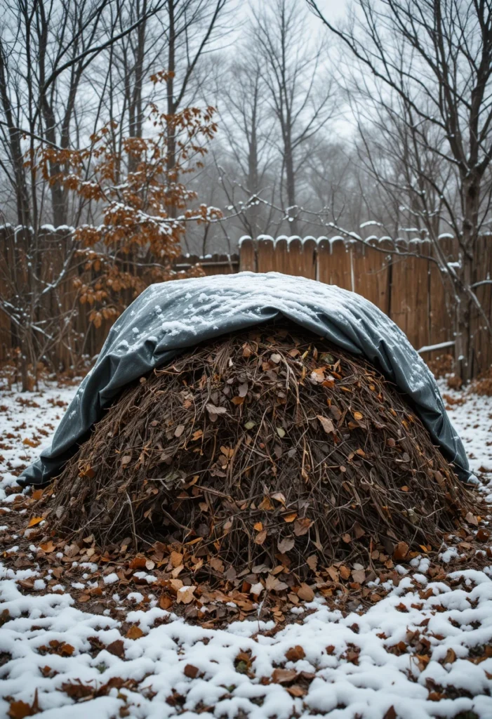 Cover Your Compost Pile Before Snow Falls