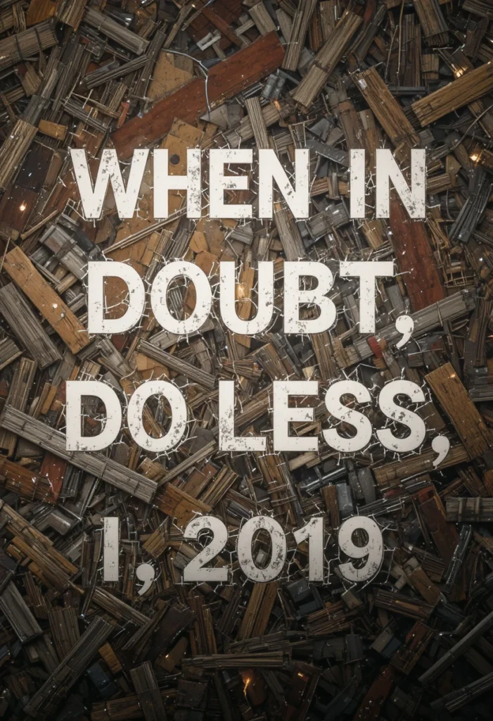 When in Doubt, Do Less