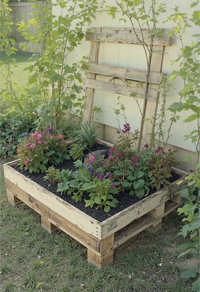 Repurposed Pallet Garden
