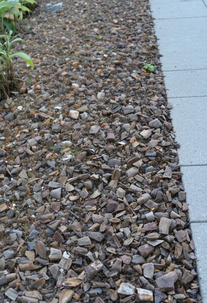 Wood Chip or Bark Mulch Border