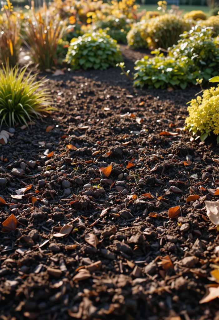 Mulch Garden Beds 2-3 Inches Deep