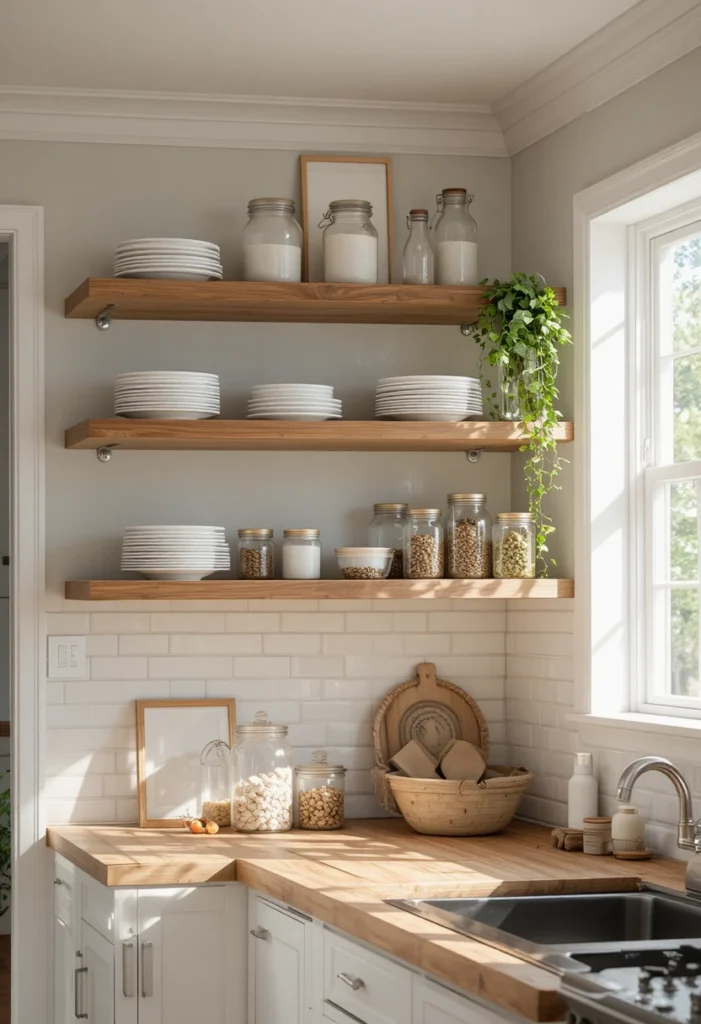 Choose Open Shelving in the Kitchen