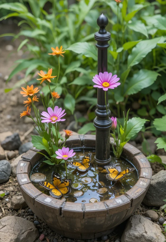 Add a Shallow Butterfly Water Station