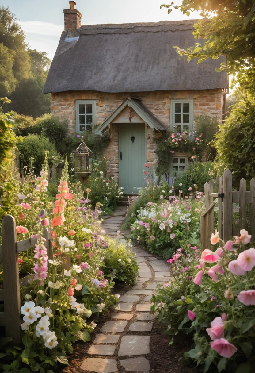 2. Create a Cottage-Style Flower Garden
