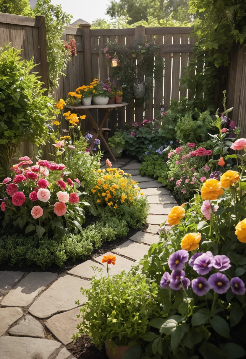 8. Make a Small Mixed Flower Garden