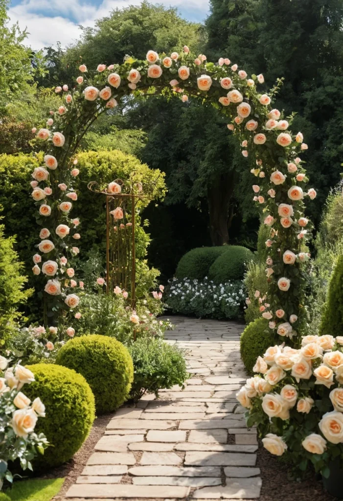 Add a Rose Arch at the Garden Entrance