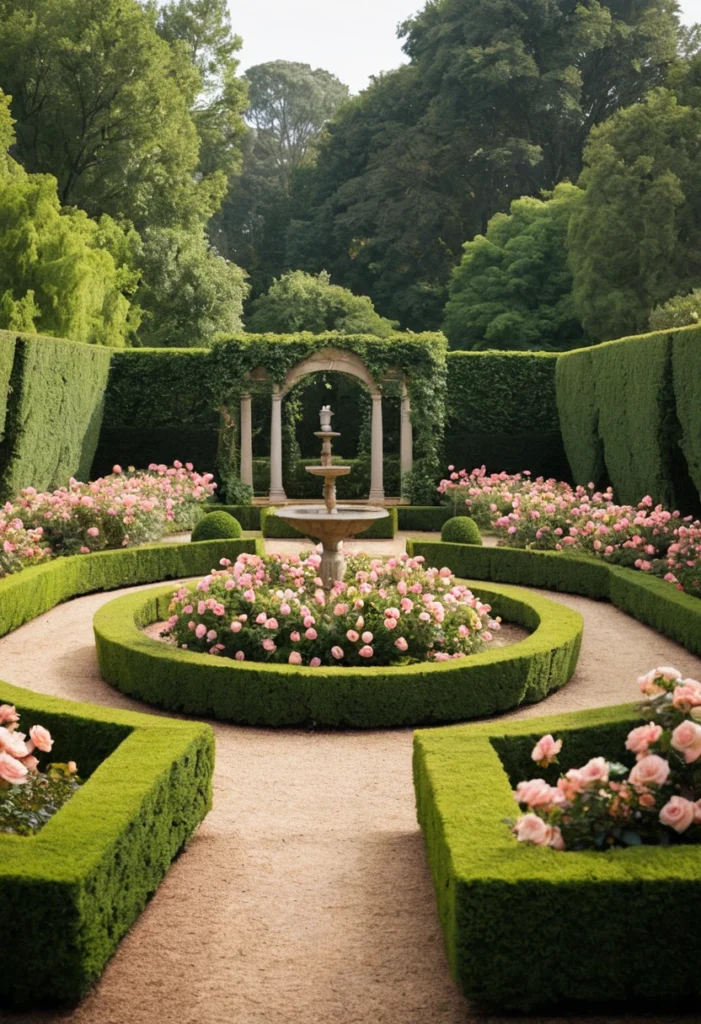Design a Formal Rose Garden