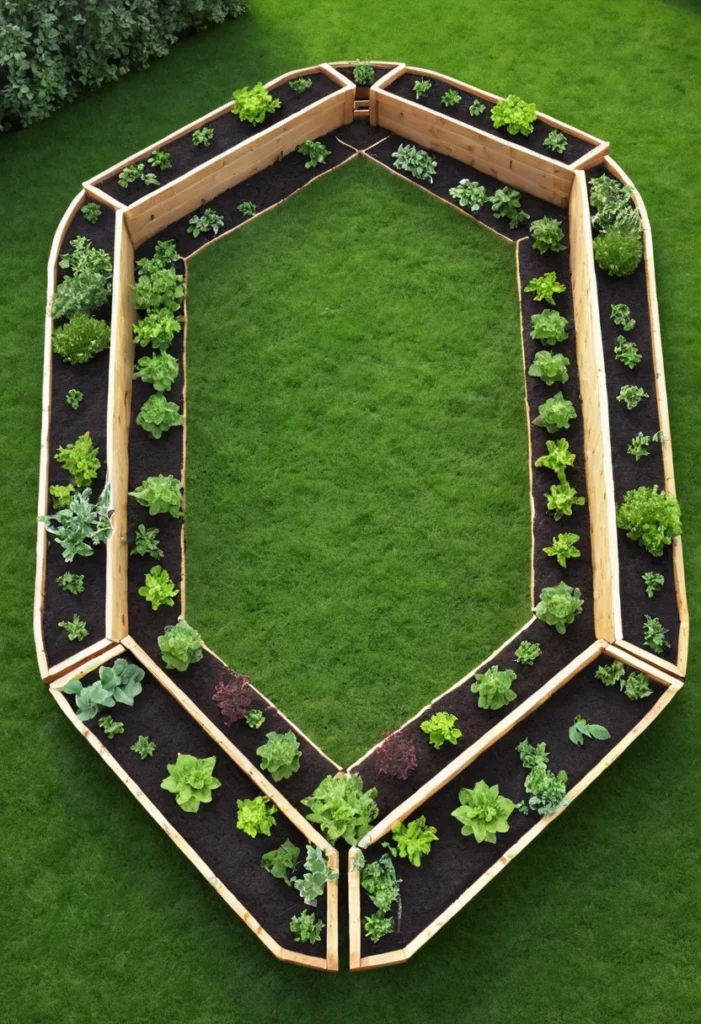 Design a U-Shaped Raised Bed Garden