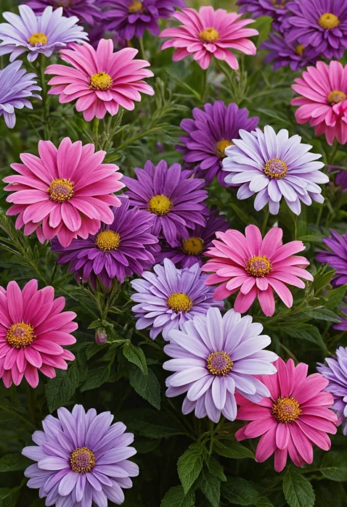 Try a Pink and Purple Flower Combination