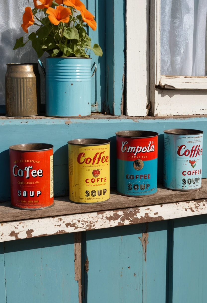 1. Turn Old Tin Cans Into Colorful Planters