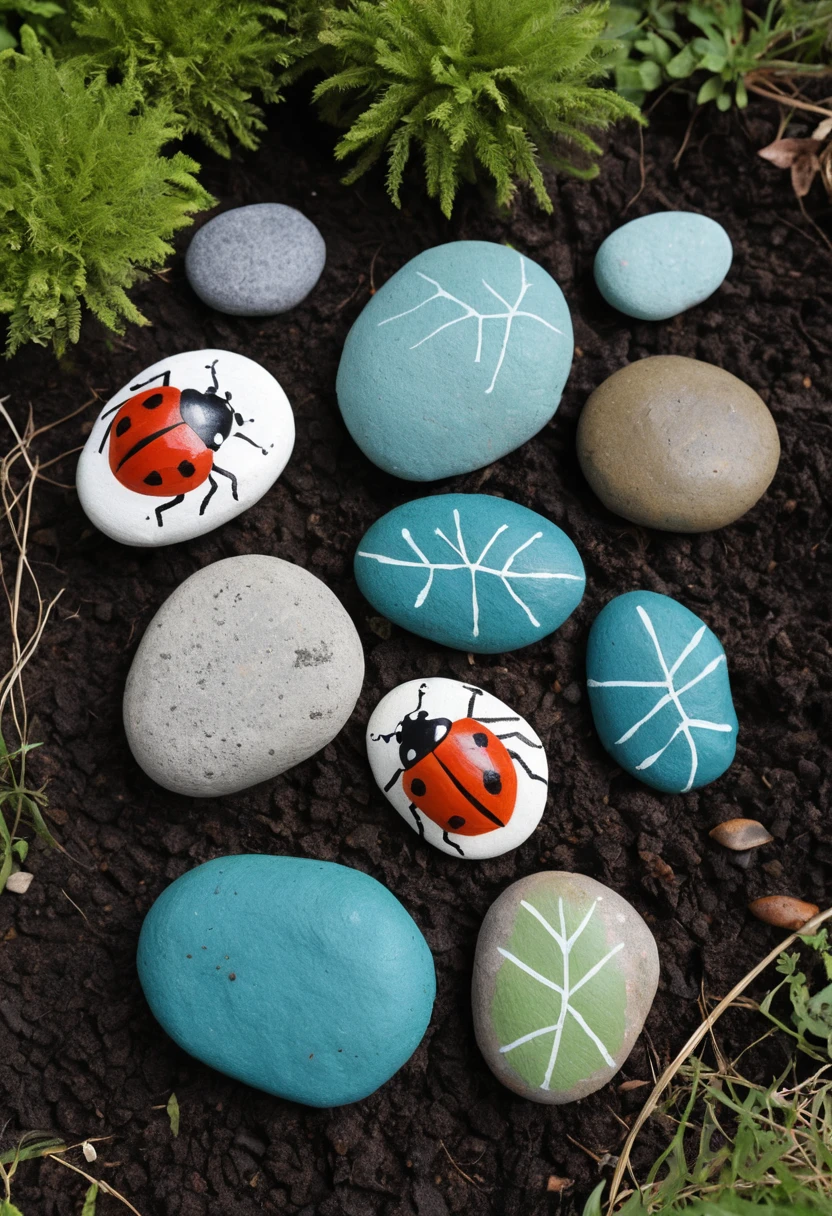 2. Create a Painted Rock Garden