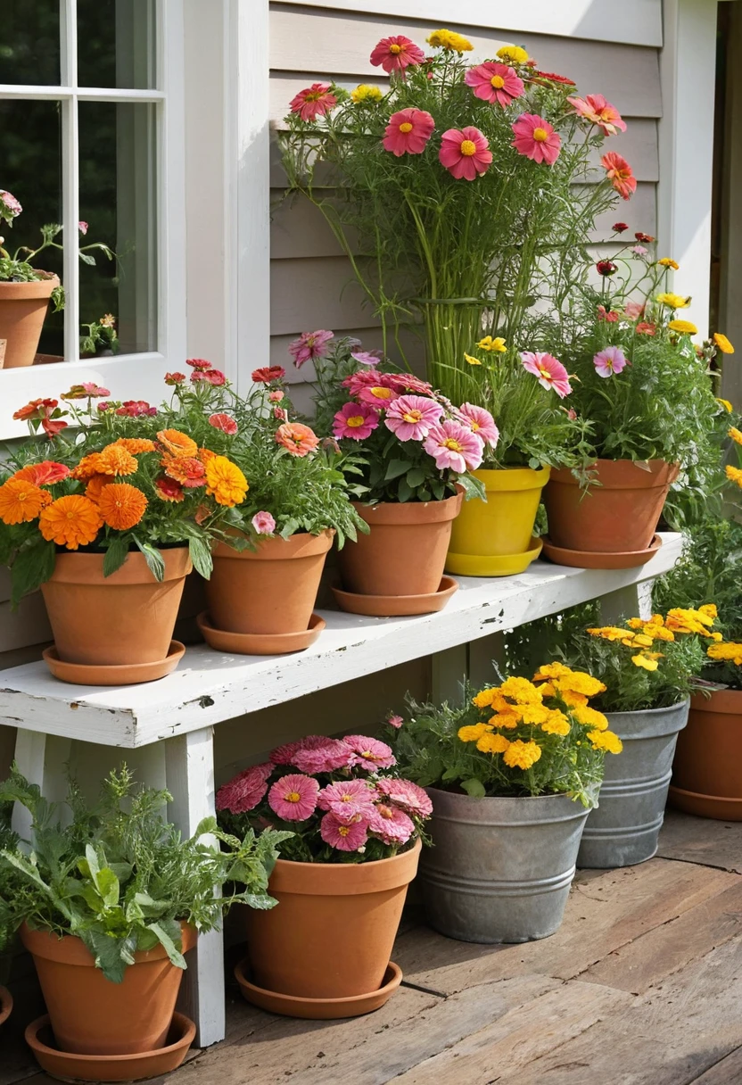 12. Use Containers for a Small-Space Cutting Garden