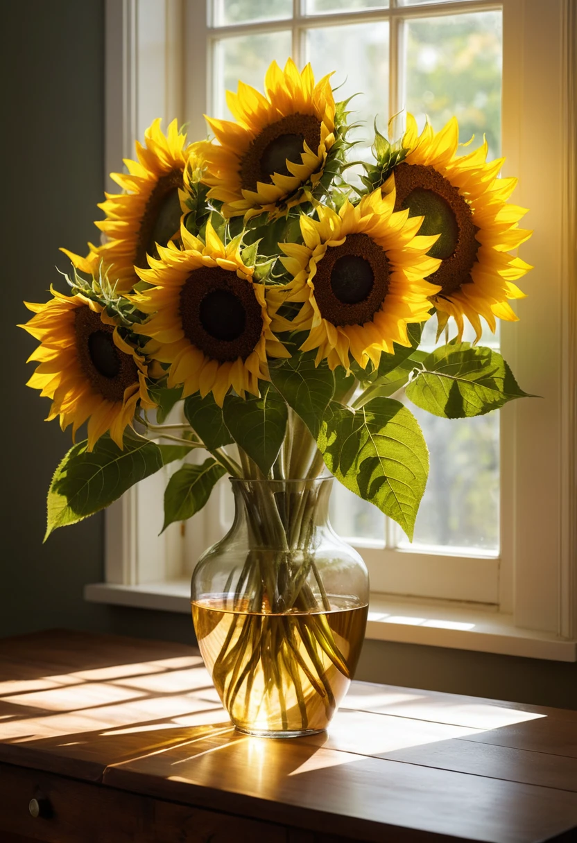 5. Use Sunflowers as Dramatic Vase Focal Points