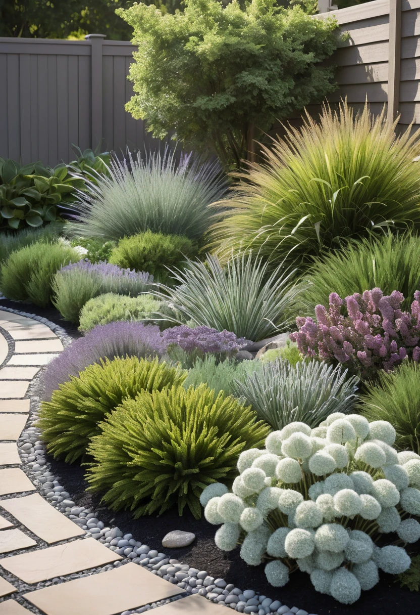 11. Try a Low-Maintenance Corner Garden