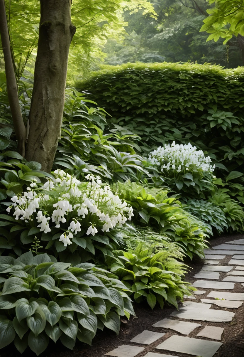 12. Plant a Shade-Loving Corner Garden