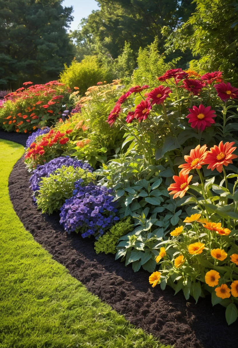 13. Design a Full-Sun Corner With Bold Flowers