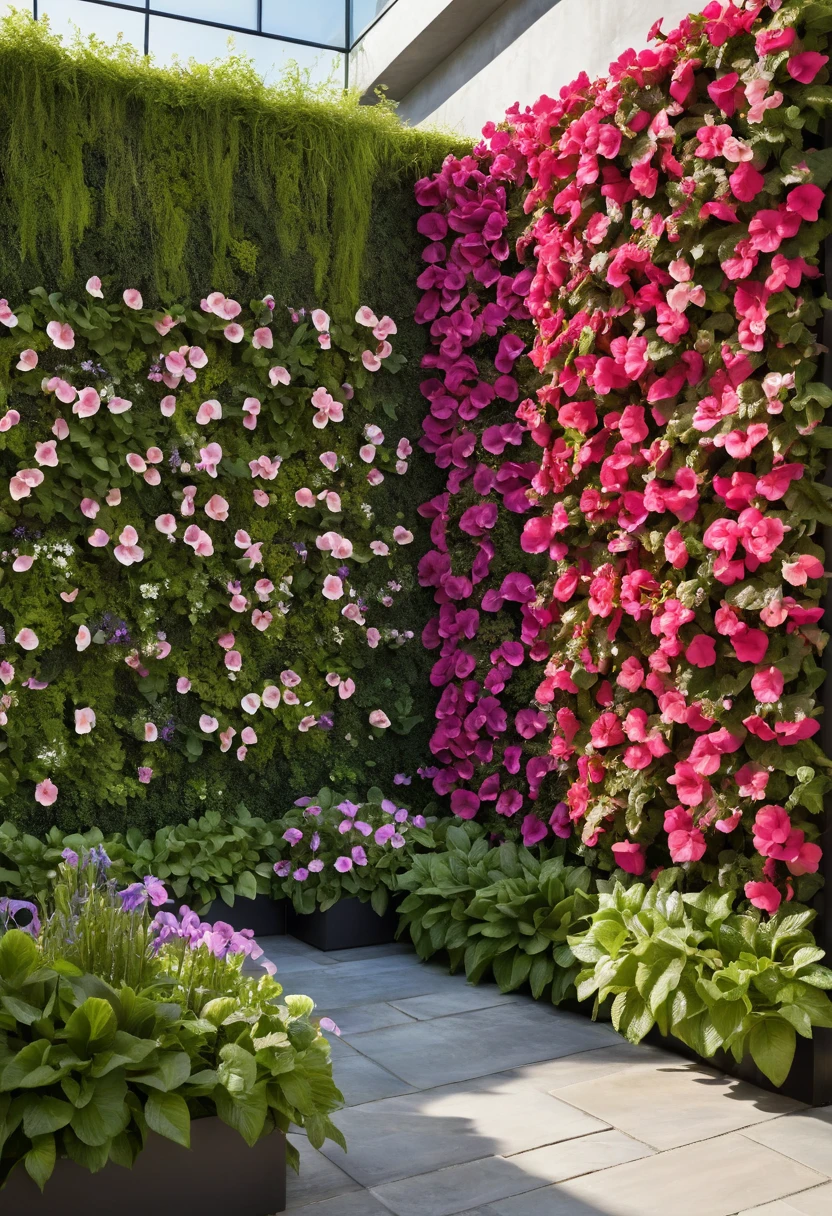 14. Create a Vertical Flower Wall